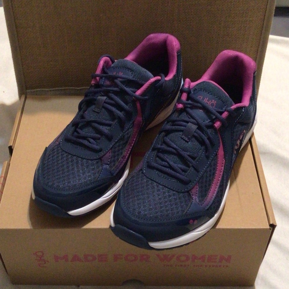 Ryka Women's Dark Blue and Magenta Athletic Shoes